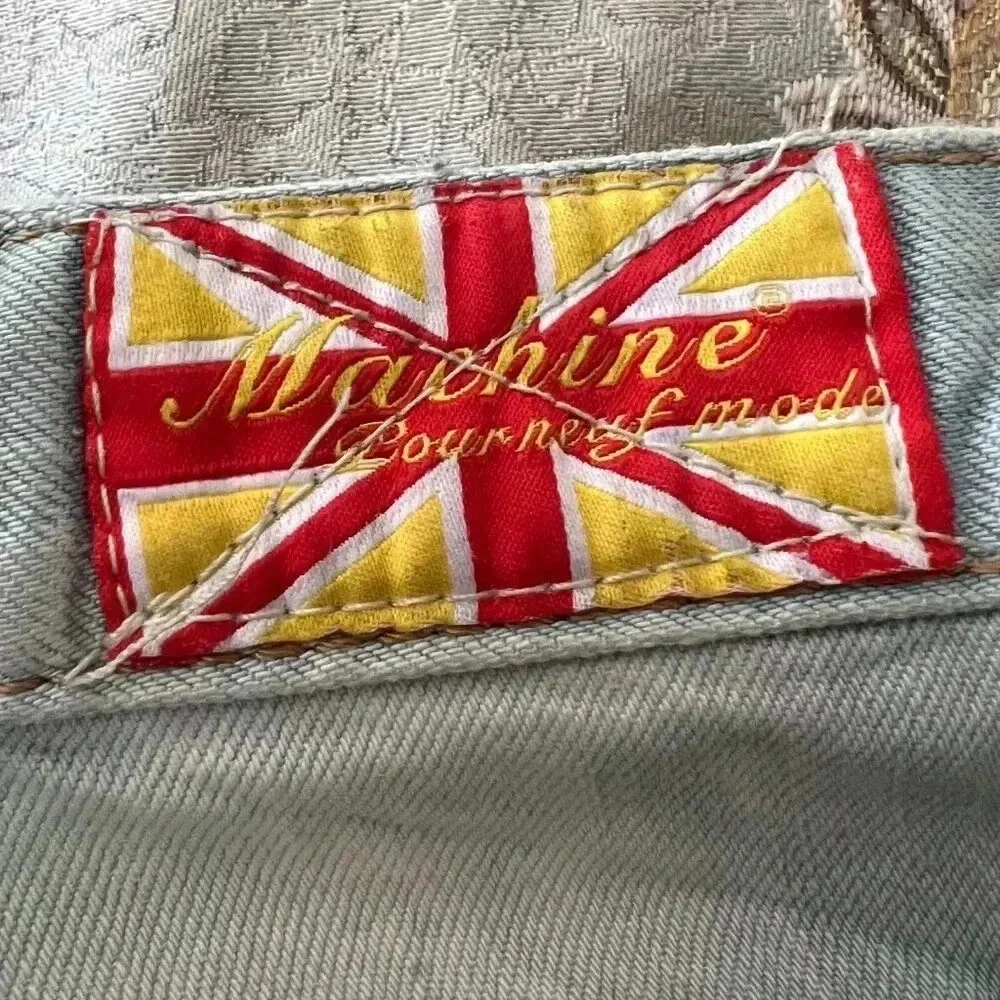 Machine Pour Neuf Jeans Women's Size 27 US - Distressed - Heavy Wash - Cuffed - Picture 5 of 8